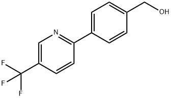 4-[5-(트리플루오로메틸)피리딘-2-일]벤질알코올 구조식 이미지