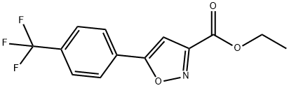 5-(4-TRIFLUOROMETHYLPHENYL)-ISOXAZOLE-3-CARBOXYLIC ACID ETHYL ESTER Structure