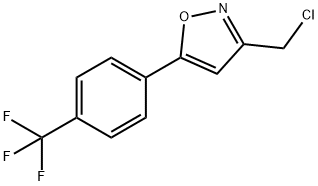 3-(CHLOROMETHYL)-5-[4-(TRIFLUOROMETHYL)PHENYL]ISOXAZOLE Structure