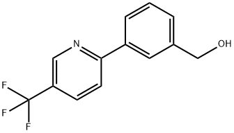 3-(3-(Trifluoromethyl)pyridin-2-yl)benzyl alcohol 구조식 이미지