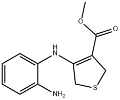 METHYL 4-(2-AMINOANILINO)-2,5-DIHYDROTHIOPHENE-3-CARBOXYLATE Structure