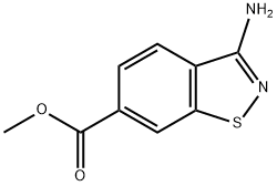 1,2-Benzisothiazole-6-carboxylicacid,3-amino-,methylester(9CI) 구조식 이미지