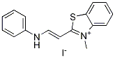 2-(2-Anilinovinyl)-3-MethylbenzothiazoliuM iodide Structure