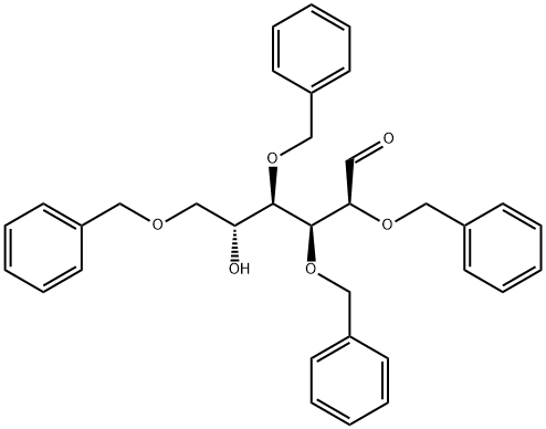 2,3,4,6-TETRA-O-BENZYL-ALPHA-D-MANNOPYRANOSE 구조식 이미지