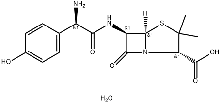 Amoxicillin trihydrate 구조식 이미지