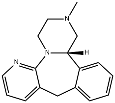 (S)-1,2,3,4,10,14b-hexahydro-2-methylpyrazino[2,1-a]pyrido[2,3-c][2]benzazepine 구조식 이미지