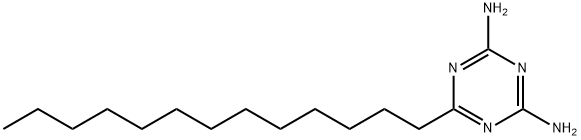 6-Tridecyl-1,3,5-triazine-2,4-diamine 구조식 이미지