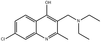 7-chloro-3-(diethylaminomethyl)-2-methyl-1H-quinolin-4-one 구조식 이미지