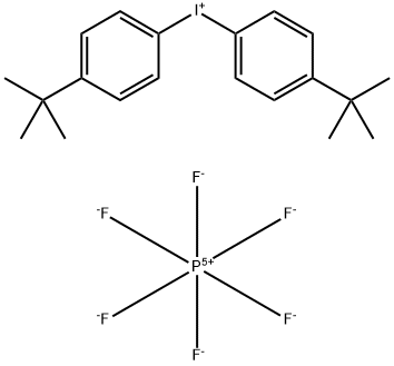 Bis(4-tert-butylphenyl)iodonium hexafluorophosphate 구조식 이미지