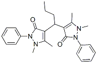 4-[1-(1,5-dimethyl-3-oxo-2-phenyl-pyrazol-4-yl)butyl]-1,5-dimethyl-2-phenyl-pyrazol-3-one Structure