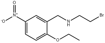 N-(2-브로모에틸)-2-에톡시-5-니트로벤질아민 구조식 이미지