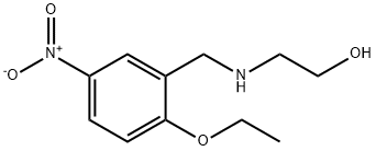 2-[[(2-Ethoxy-5-nitrophenyl)methyl]amino]ethanol 구조식 이미지