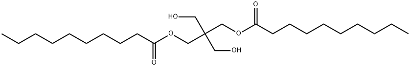 2,2-bis(hydroxymethyl)-1,3-propanediyl didecanoate 구조식 이미지