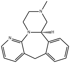 (R)-1,2,3,4,10,14b-hexahydro-2-methylpyrazino[2,1-a]pyrido[2,3-c][2]benzazepine Structure