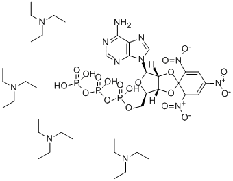 2',3'-O-(2,4,6-TRINITROPHENYL) ADENOSINE 5'-TRIPHOSPHATE MONOLITHIUM TRISODIUM SALT Structure