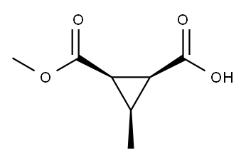 1,2-Cyclopropanedicarboxylicacid,3-methyl-,monomethylester,(1S,2R,3R)-(9CI) 구조식 이미지