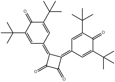 3,4-Bis(3,5-ditert-butyl-4-oxo-2,5-cyclohexadien-1-ylidene)cyclobutane-1,2-dione 구조식 이미지