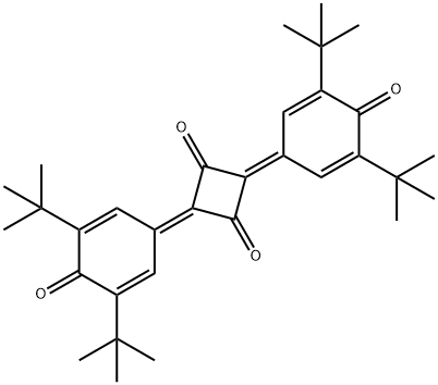 2,4-Bis(3,5-ditert-butyl-4-oxo-2,5-cyclohexadien-1-ylidene)cyclobutane-1,3-dione Structure