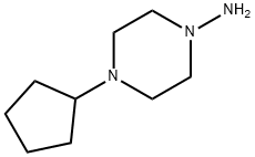 1-Amino-4-cyclopentylpiperazine 구조식 이미지