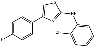 N-(2-chlorophenyl)-4-(4-fluorophenyl)-1,3-thiazol-2-amine 구조식 이미지