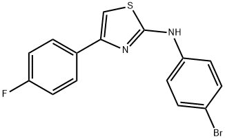 N-(4-Bromophenyl)-4-(4-fluorophenyl)-2-thiazolamine Structure