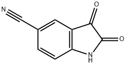 2,3-dihydro-2,3-dioxo-1H-Indole-5-carbonitrile Structure