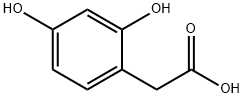 2,4-dihydroxyphenylacetic acid  Structure