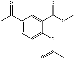 Methyl 2-acetoxy-5-acetylbenzoate Structure