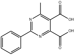 6-Methyl-2-phenyl-4,5-pyrimidinedicarboxylic acid Structure
