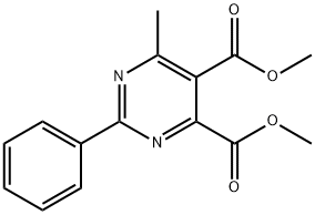 6-메틸-2-페닐-4,5-피리미딘디카르복실산디메틸에스테르 구조식 이미지