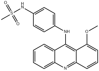 N-[4-(1-Methoxy-9-acridinylamino)phenyl]methanesulfonamide Structure
