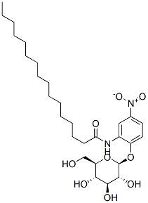 2-(N-HEXADECANOYLAMINO)-4-NITROPHENYL B- D-GLUCOPYRANOSIDE 구조식 이미지