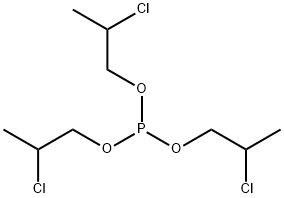 tris(2-chloropropyl) phosphite  구조식 이미지