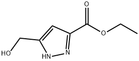 에틸5-(히드록시메틸)-1H-피라졸-3-카르복실레이트 구조식 이미지