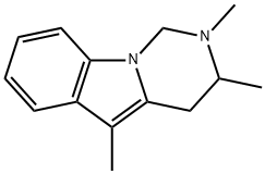 2,3,5-Trimethyl-1,2,3,4-tetrahydropyrimido[1,6-a]indole 구조식 이미지