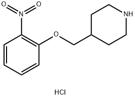 4-[(2-Nitrophenoxy)methyl]piperidine hydrochloride Structure