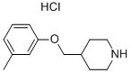 4-[(3-메틸페녹시)메틸]피페리딘염산염 구조식 이미지