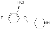 4-[(2,4-DIFLUOROPHENOXY)METHYL]PIPERIDINEHYDROCHLORIDE 구조식 이미지