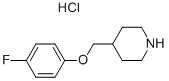 4-[(4-FLUOROPHENOXY)METHYL]PIPERIDINEHYDROCHLORIDE Structure