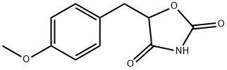 2,4-OXAZOLIDINEDIONE, 5-[(4-METHOXYPHENYL)METHYL]- Structure