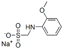 sodium [(2-methoxyphenyl)amino]methanesulphonate Structure