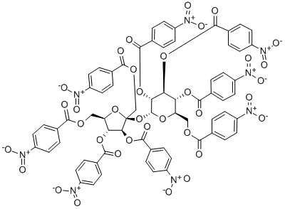 OCTA-O-P-NITROBENZOYL SACCHAROSE Structure