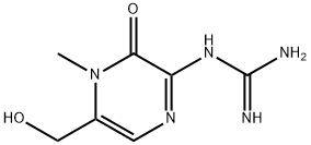 N-(3,4-Dihydro-5-hydroxymethyl-4-methyl-3-oxopyrazin-2-yl)guanidine 구조식 이미지
