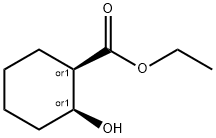 ETHYL CIS-2-HYDROXY-1-CYCLOHEXANECARBOXYLATE, 98 구조식 이미지