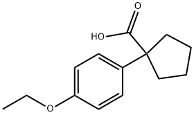 1-(4-에톡시페닐)사이클로펜탄-1-카복실산 구조식 이미지