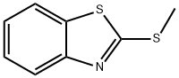 2-Methylmercaptobenzothiazole 구조식 이미지