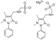 magnesium [(2,3-dihydro-1,5-dimethyl-3-oxo-2-phenyl-1H-pyrazol-4-yl)methylamino]methanesulphonate Structure