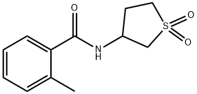 Benzamide, 2-methyl-N-(tetrahydro-1,1-dioxido-3-thienyl)- (9CI) 구조식 이미지