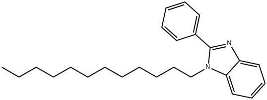1-N-DODECYL-2-PHENYLBENZIMIDAZOLE 구조식 이미지