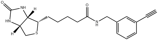 1H-Thieno[3,4-d]iMidazole-4-pentanaMide, N-[(3-ethynylphenyl)Methyl]hexahydro-2-oxo-, (3aS,4S,6aR)- 구조식 이미지